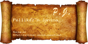 Pellikán Janina névjegykártya